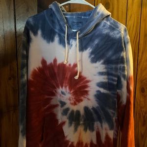 Tie dye hoodie size L Abercrombie &Fitch